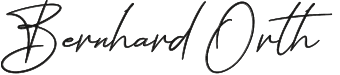 Bernhard Orth Unterschrift